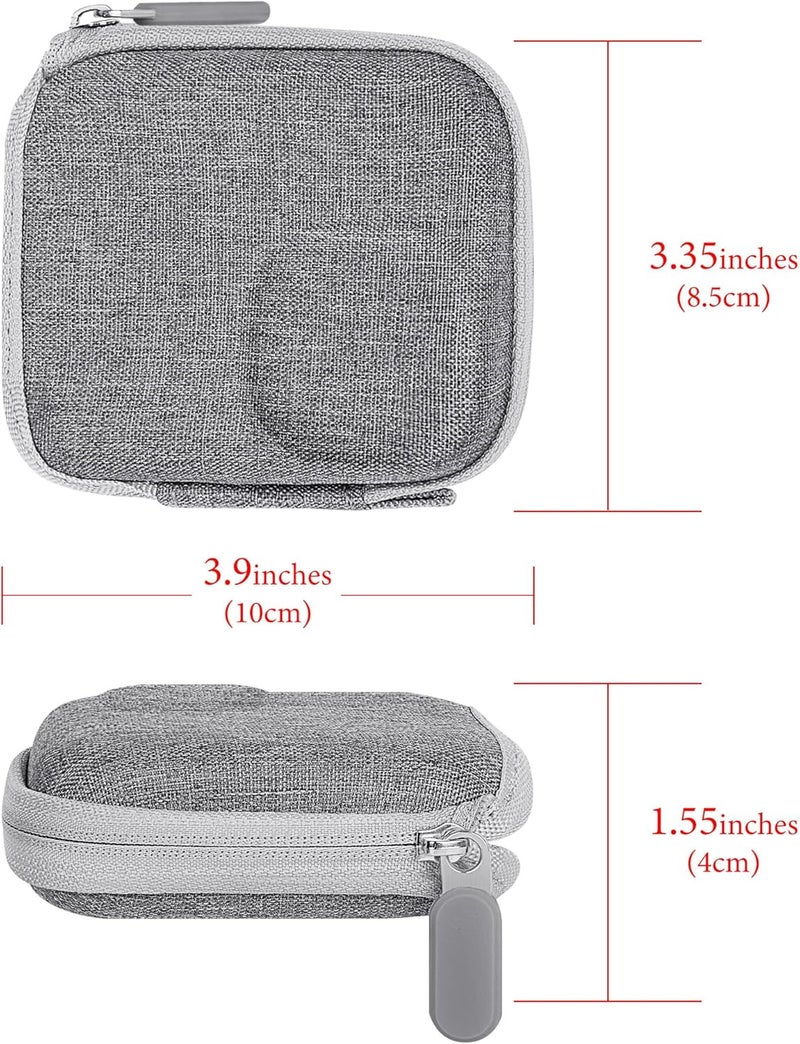 Geekria Portable Carrying Case for Osmo Nano, Travel Storage Case Compatible with DJI Osmo Nano, Water-Resistance Mini Protective Hard, Action Camera Accessories (Light Grey) - Image 2